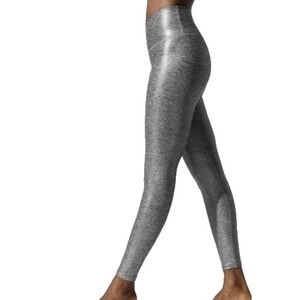 Beyond Yoga Dusted High Waist Performance Legging - Shiny Gray Women's Small